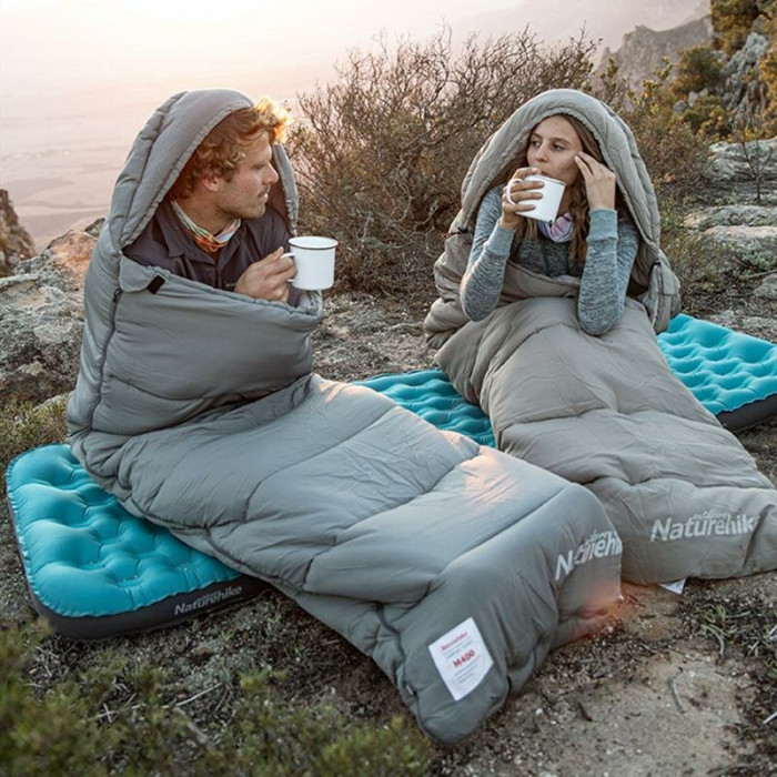 Спальний мішок Naturehike M180 NH20MSD02, Left Zip, Grey (6927595702376)