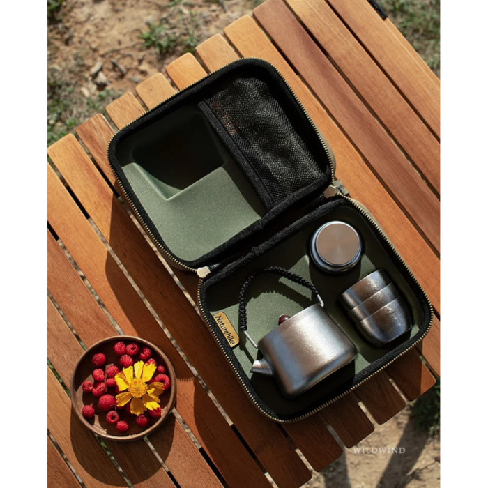 Набір чайний Naturehike NH20CJ007, титан (6927595749630)