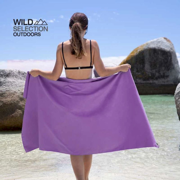 Полотенце Naturehike Fitness NH20FS009, 100х30 cm, Purple (6927595750117)