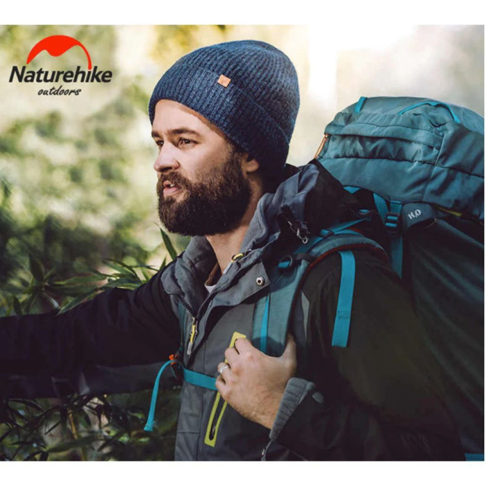 Шапка вовняна Naturehike NH17M010-Z Dark Blue (6927595760499)