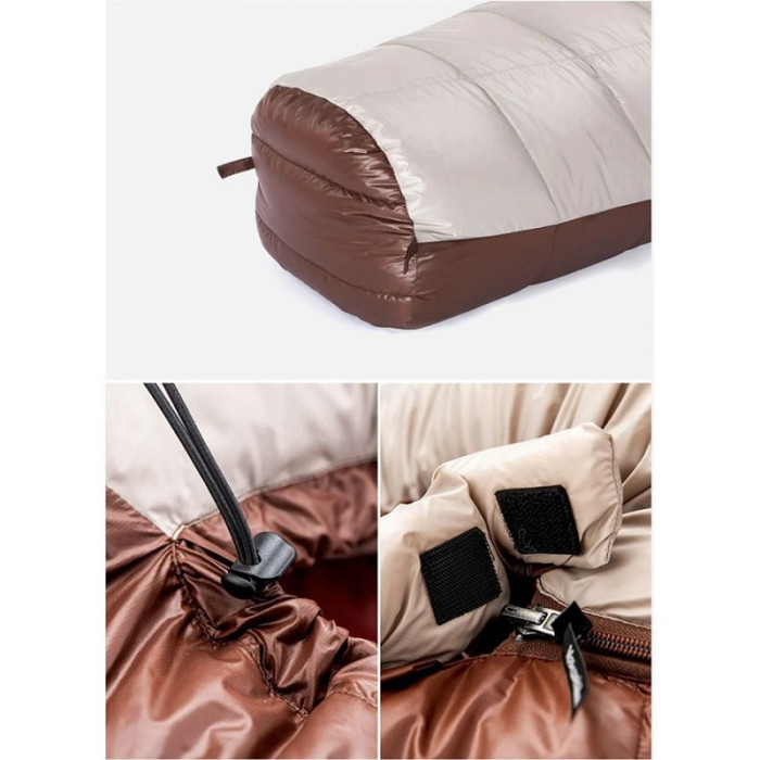 Спальний мішок Naturehike Snowbird NH20YD001, p-р M, 510g, Brown (6927595762134)