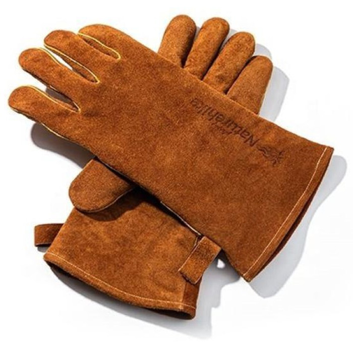 Рукавички вогнестійкі шкіряні Naturehike NH20FS042, розмір M, Brown (6927595786932)