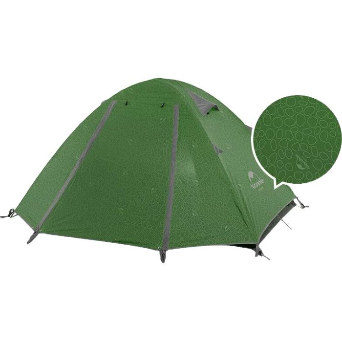 Намет Naturehike P-Series NH18Z044-P, 210T/65D, Dark Green (6927595762646)
