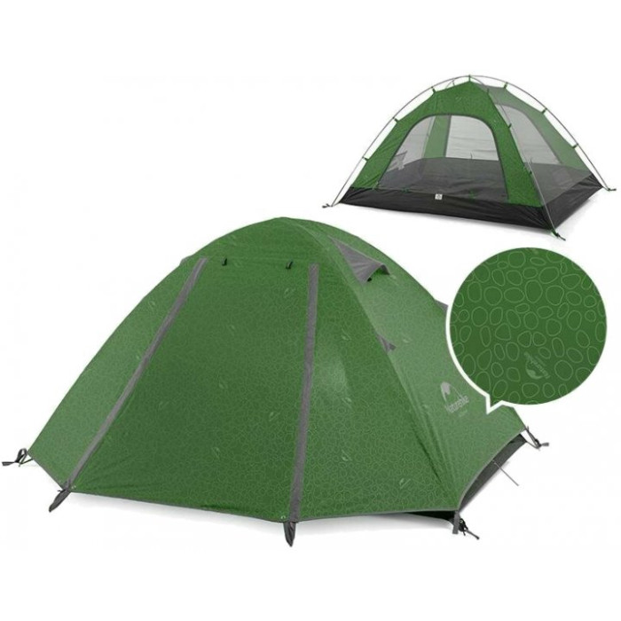 Намет Naturehike P-Series NH18Z044-P, 210T/65D, Dark Green (6927595762646)