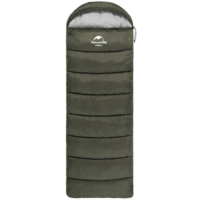 Спальний мішок Naturehike U250 NH20MSD07, (6°C), Left Zip, Green (6927595767214-L)