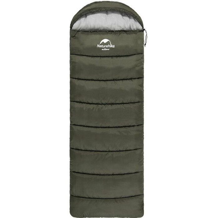 Спальний мішок Naturehike U350 NH20MSD07, Right Zip, Green (6927595767238-R)