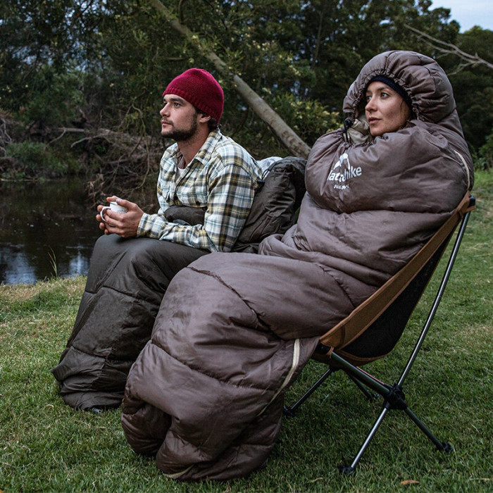 Спальний мішок Naturehike U250S NH20MSD07, (0°C), Left Zip, Brown (6927595769294-L)