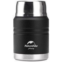 Термос для їжи Naturehike Stew beaker NH20SJ041, 304 steel, 0.5L, Black (6927595767467)
