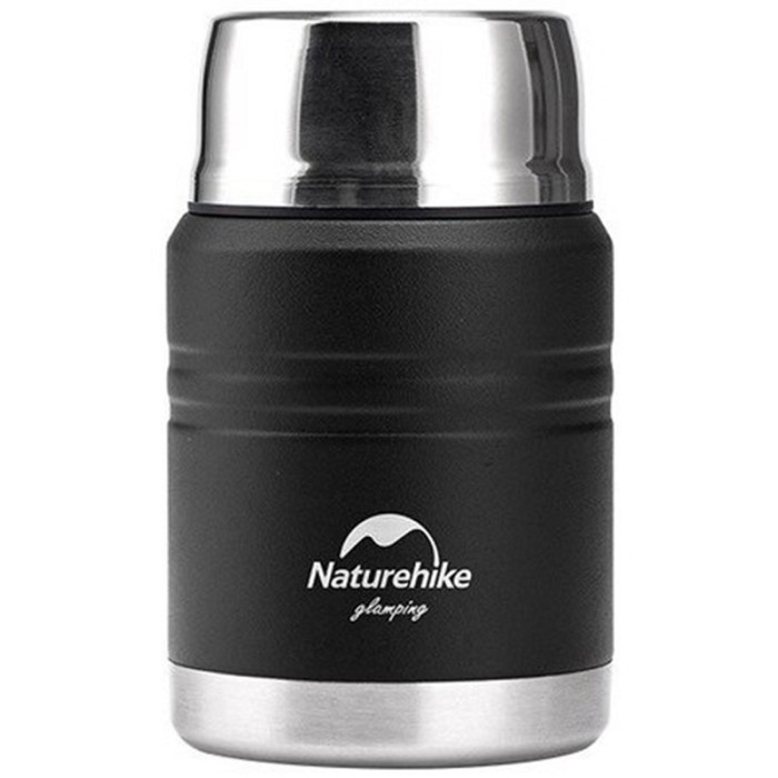 Термос для їжи Naturehike Stew beaker NH20SJ041, 304 steel, 0.5L, Black (6927595767467)