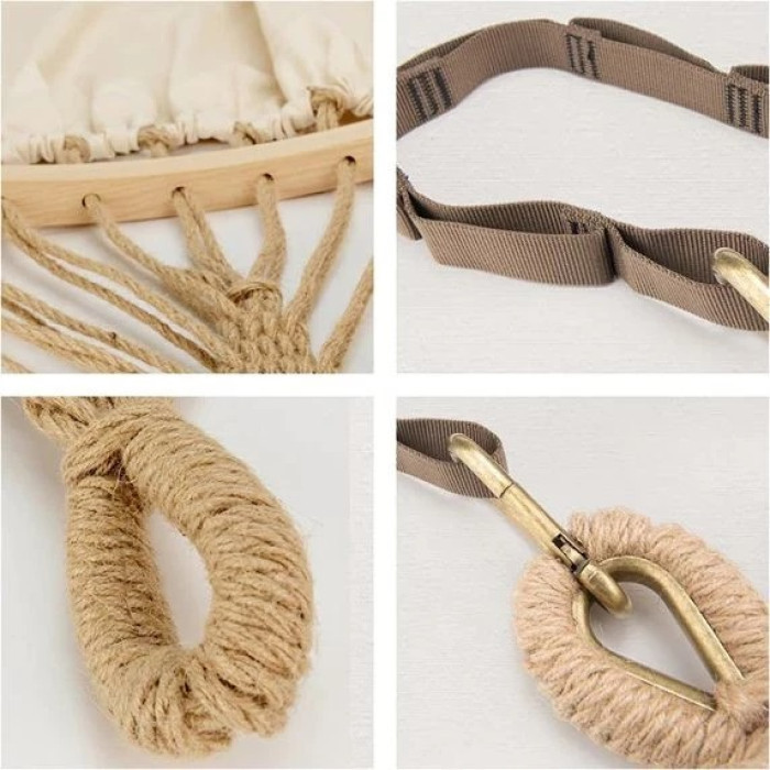 Гамак одномісний без перекидання Naturehike NH20DC001 Beige (6927595767634)