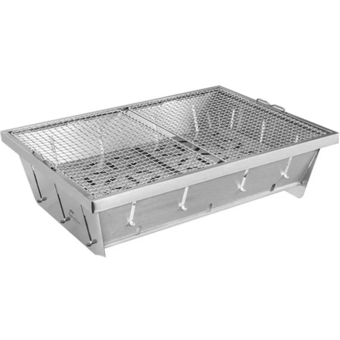 Портативний гриль Naturehike Picnic BBQ Grill NH20CJ006, р-р L, steel (6927595767672)