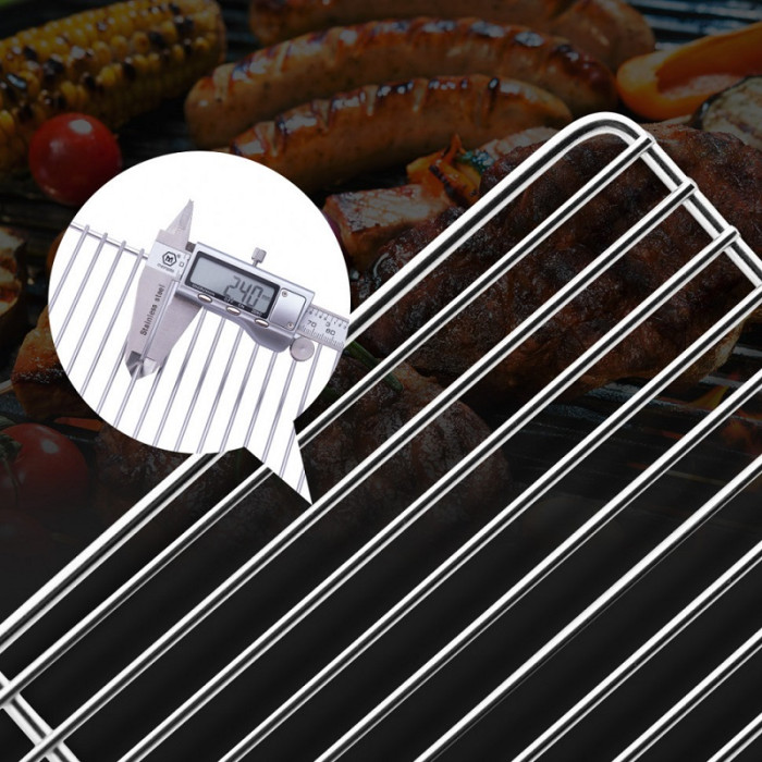 Портативний гриль Naturehike Picnic BBQ Grill NH20CJ006, р-р L, steel (6927595767672)