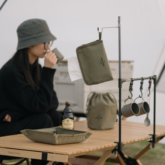 Чохол для зберігання серветок Naturehike NH21SN001, Dark Green (6927595772164)