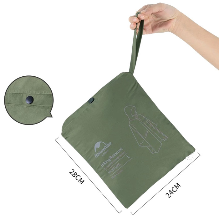 Пончо-дощовик Naturehike NH21FS036, p-p L, Olive (6927595772300)