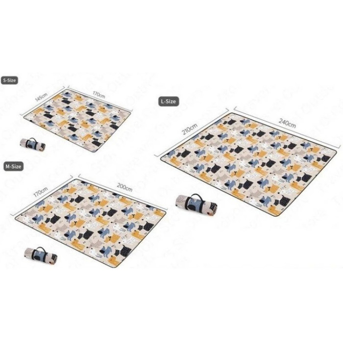 Килимок для пікніка Naturehike Picnic mat M 170x200 cm NH21FCD01 art geometry (6927595774151)