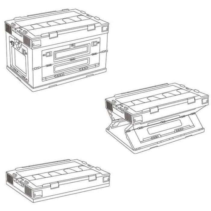 Складаний контейнер Naturehike PP box NH20SJ036 50 L, Green (6927595703724)
