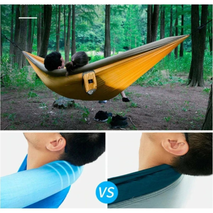 Гамак з надувними краями Naturehike NH21DC012 Dark Green (6927595777398)