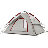 Намет Naturehike Automatic 4 NH21ZP008, Grey-Red (6927595777572)