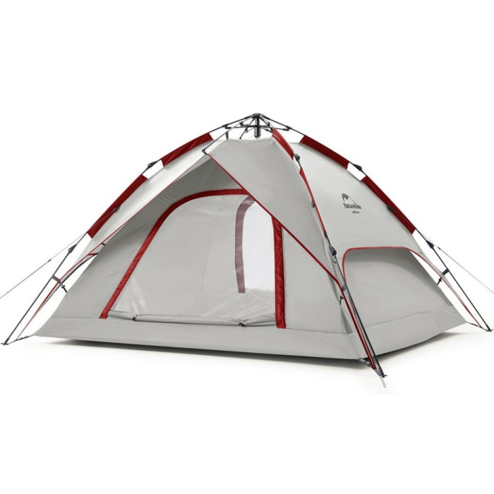 Намет Naturehike Automatic 4 NH21ZP008, Grey-Red (6927595777572)
