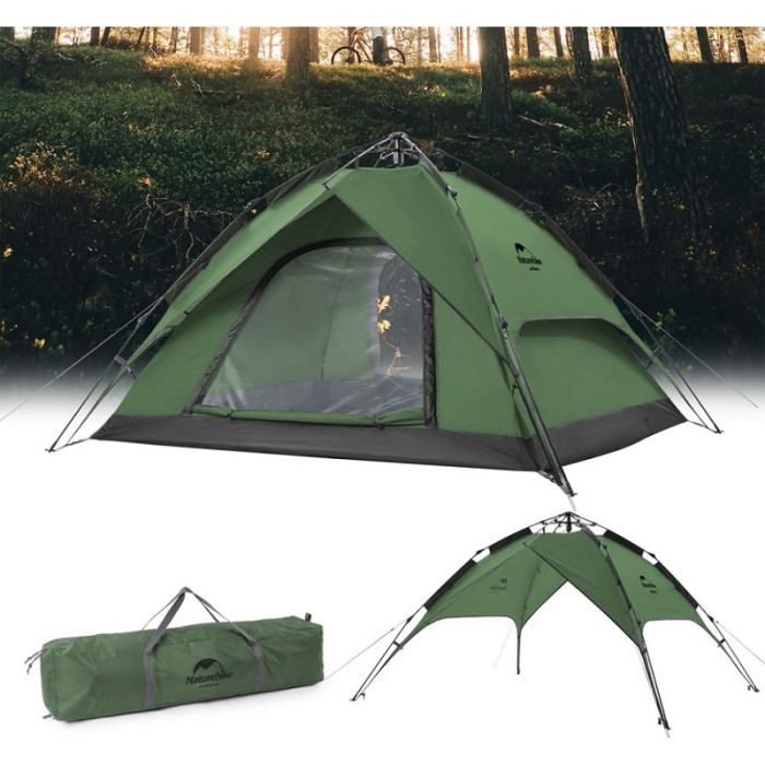 Намет Naturehike Automatic 4 NH21ZP008, Dark Green (6927595777909)