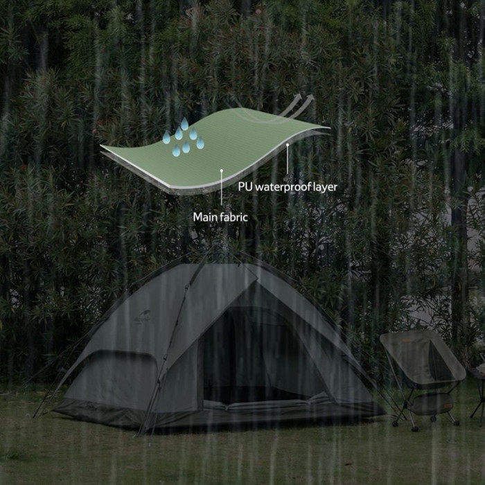 Намет Naturehike Automatic 4 NH21ZP008, Dark Green (6927595777909)