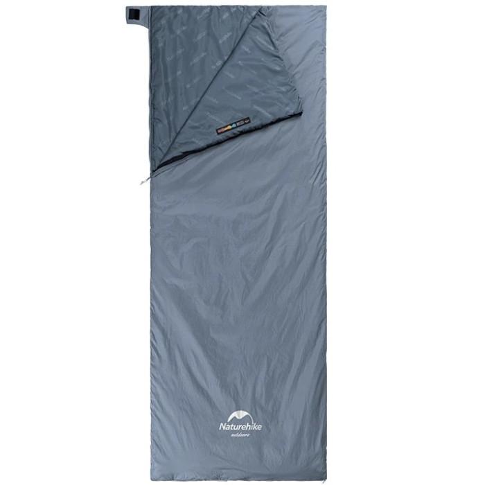 Спальний мішок Naturehike Ultralight LW180 NH21MSD09, p-р XL, Right Zip, Grey-Blue (6927595777978-R)