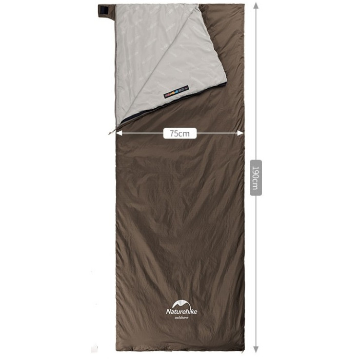 Спальний мішок Naturehike Lightweight Summer LW180 NH21MSD09, p-p M, Left Zip, Light Green (6927595777930-L)