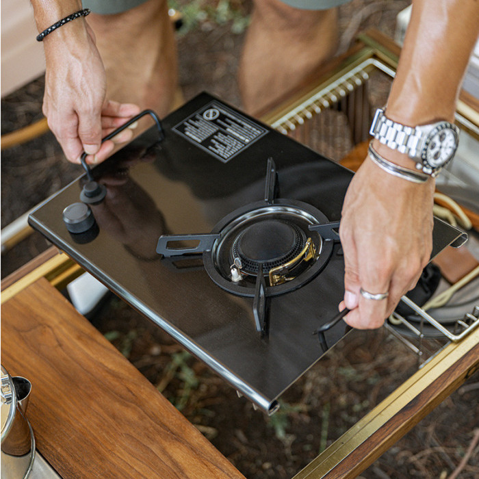 Пальник-стіл кемпінговий Naturehike NH20RJ001, Black (6927595778661)