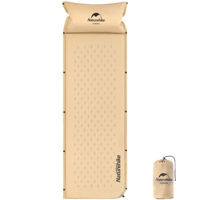 Самонадувний килимок Naturehike NH15Q002-D, 25 mm, Beige (6927595782576)