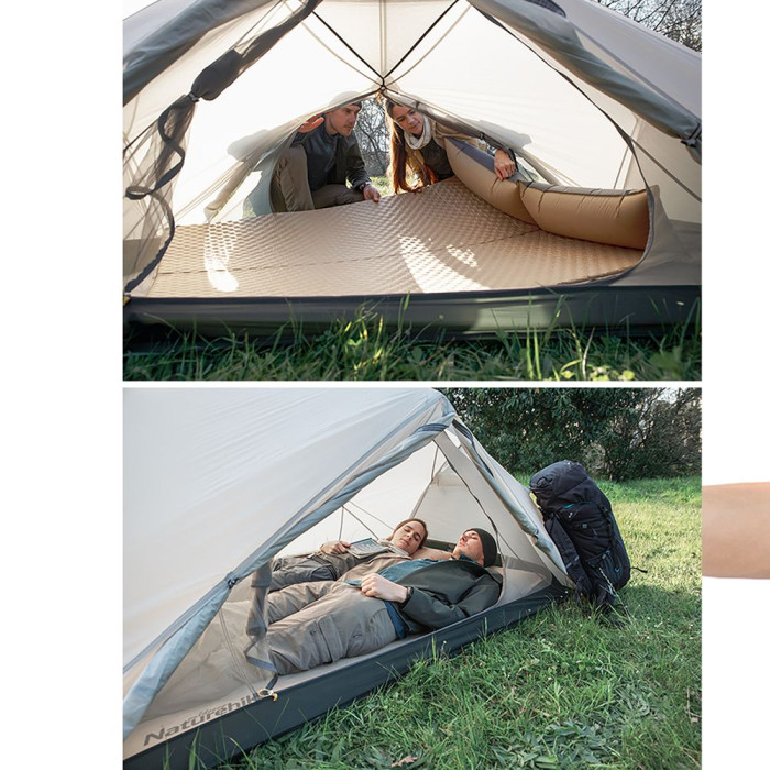 Самонадувний килимок Naturehike NH15Q002-D, 25 mm, Beige (6927595782576)