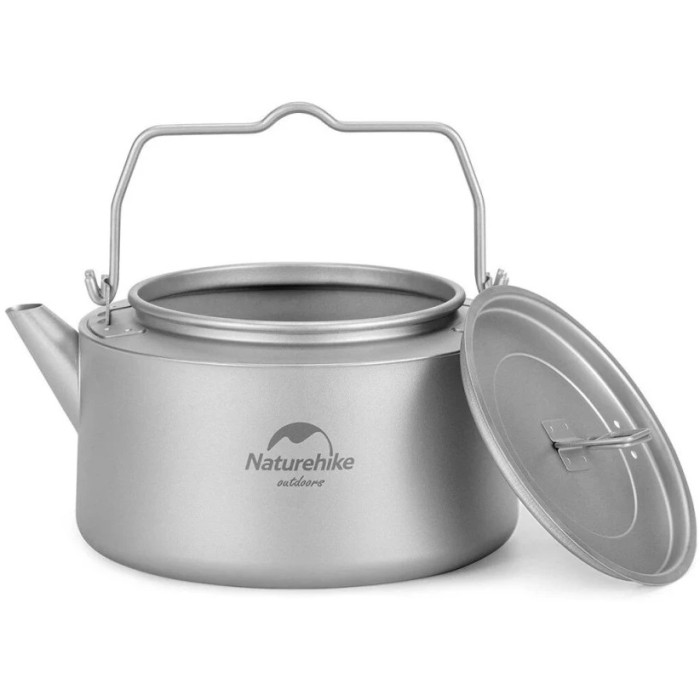 Чайник титановий Naturehike NH21CJ007 1 L, Titan (6927595782637)