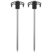 Колышки металлические (2 шт) Naturehike NH21YW133, 25 cm, Black (6927595782675)