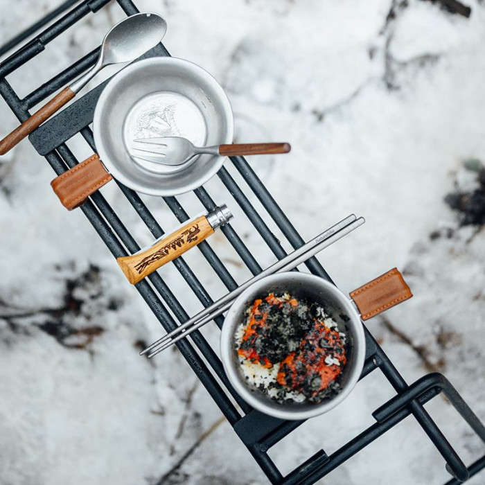 Ківш з дерев'яною ручкою Naturehike NH21SJ002, steel (6927595785751)