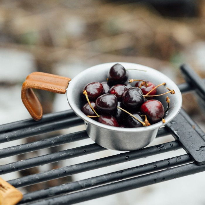 Ківш з дерев'яною ручкою Naturehike NH21SJ002, steel (6927595785751)