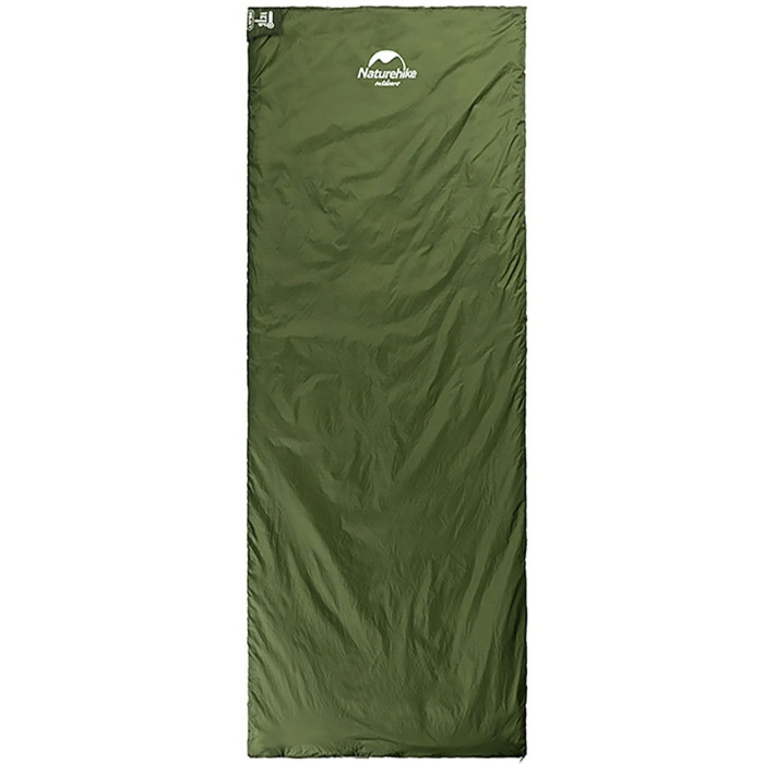 Спальний мішок Naturehike LW180 NH21MSD04, (15°C), p-p М, Left Zip, Dark Green (6927595786949-L)