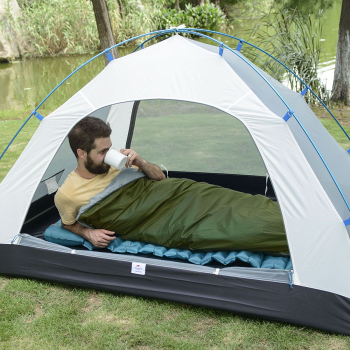 Спальний мішок Naturehike LW180 NH21MSD04, (15°C), p-p М, Left Zip, Dark Green (6927595786949-L)