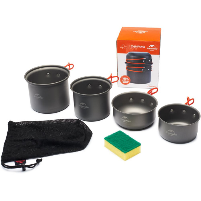 Набір посуду Naturehike NH15T401-G, aluminium (6927595787212)