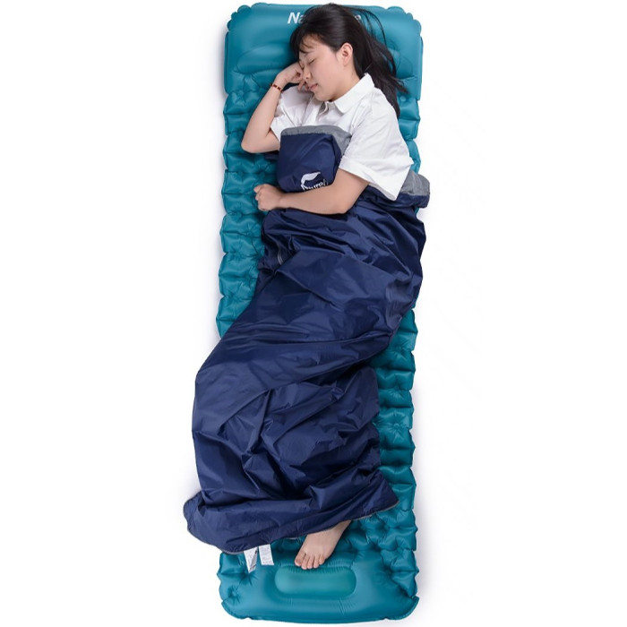 Спальний мішок Naturehike LW180 NH21MSD04, (15°C), p-p XL, Left Zip, Dark Blue (6927595788172-L)