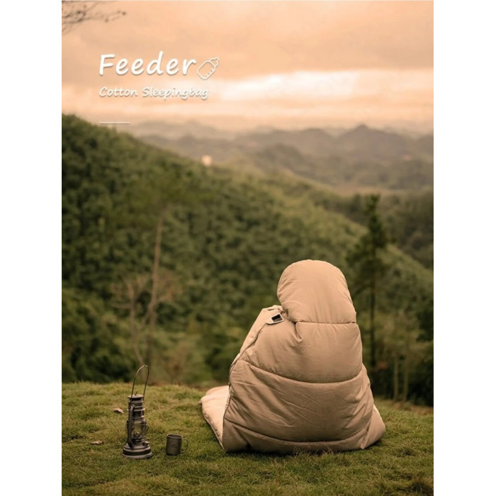 Спальний мішок Naturehike B400 NH21MSD11, Right Zip, Green (6927595788332)
