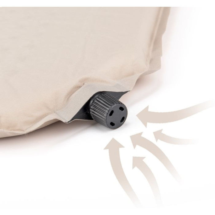 Самонадувний килимок Naturehike NH20DZ002, 60 mm, Beige (6927595795248)