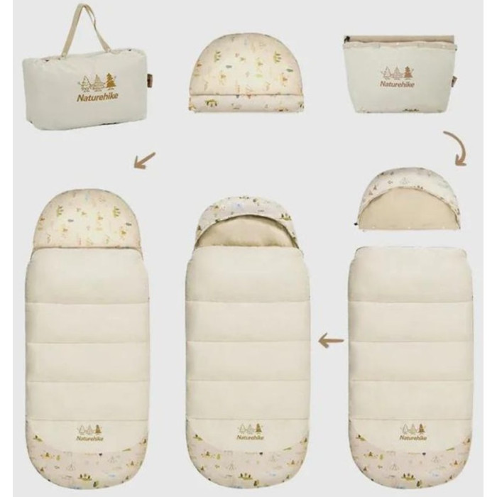 Спальний мішок дитячий Naturehike B180 CNH22SD001 Beige (6927595799611)