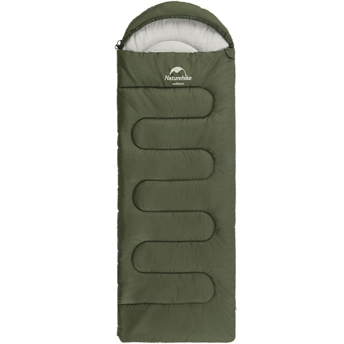 Спальний мішок Naturehike Y150L NH21MSD08, (11°C), Left Zip, Green (6975641888758)