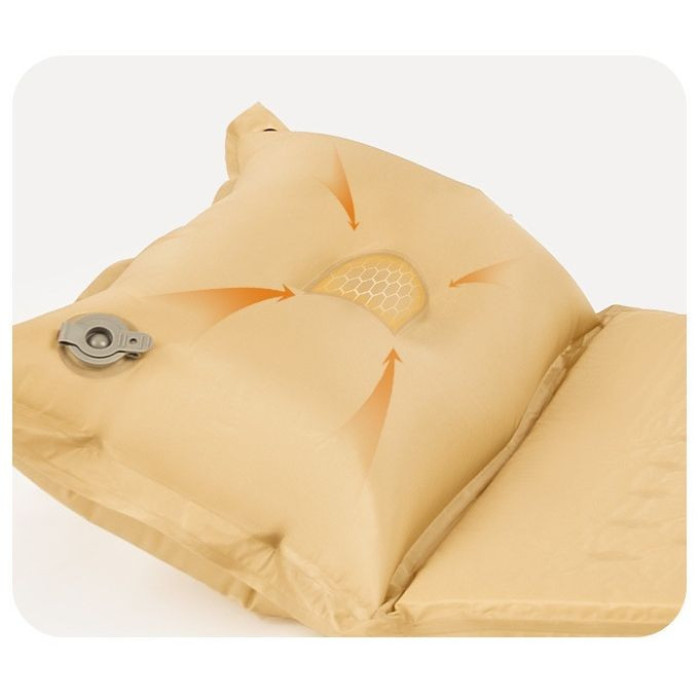 Самонадувний килимок Naturehike CNH22DZ013, 3 cm, Yellow (6975641889601)