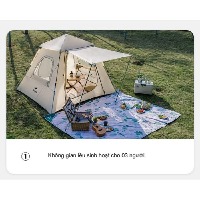 Намет Naturehike Ango 3 CNK2300ZP014, Beige (6976023921117)