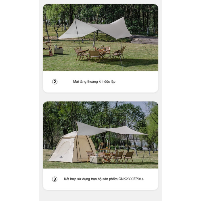 Намет Naturehike Ango 3 CNK2300ZP014, Beige (6976023921117)