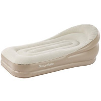 Матрац надувний одномісний з підголовником Naturehike CNK2300DZ020, Beige (6976023922480)