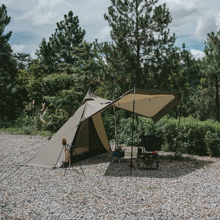 Намет Naturehike Pyramid CNK2300ZP025, Brown (6976023922534)