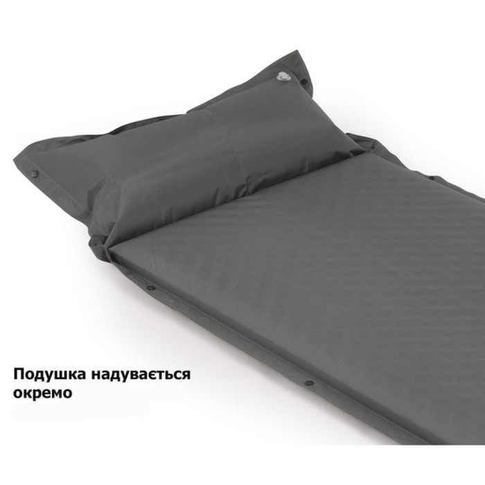 Самонадувний килимок Naturehike CNK2300DZ014, 60 mm, Graphite (6976507663953)