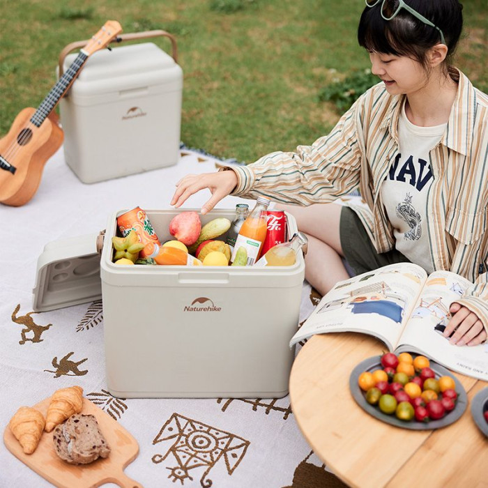 Туристический холодильник Naturehike CNK2300BS011, 13L, Beige (6976023925672)
