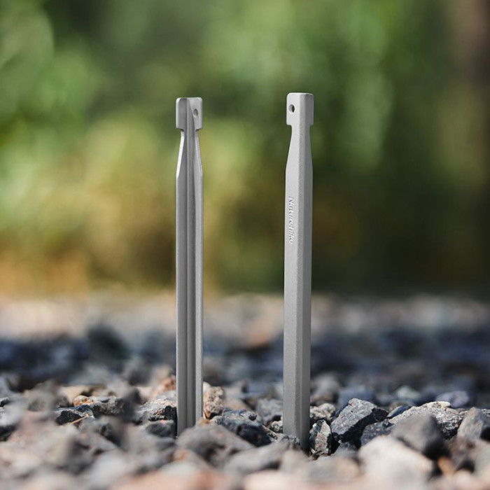 Кілки алюмінієві (8 шт) Naturehike CNK2300ZP016, 20 cm, Silver (6976023925030)
